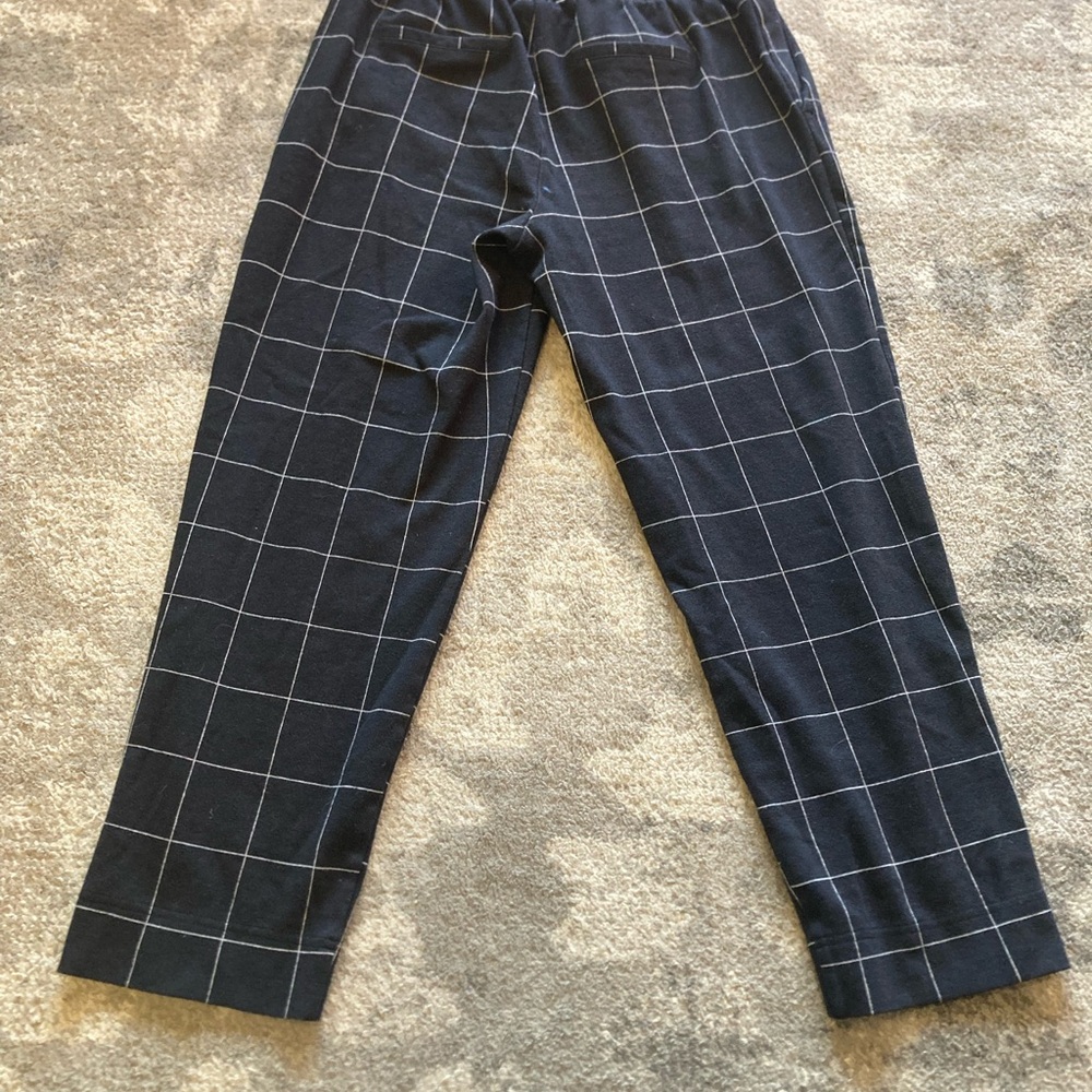 Women’s Navy Checkered Pants